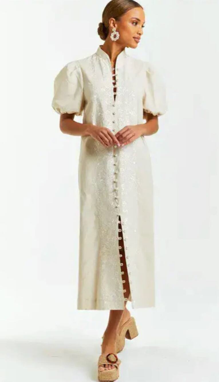 Mestiza Eliana Barong Midi Dress size L large